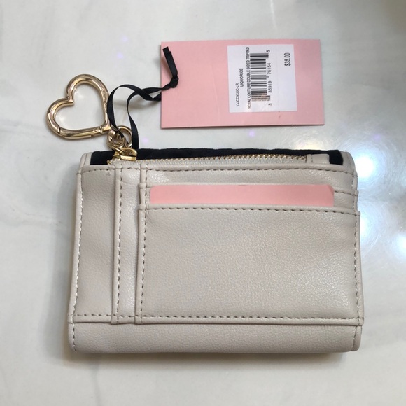 Juicy Couture Liquorice & Angel Royal Couture Double Sided Trifold Wallet NWT - Picture 6 of 16